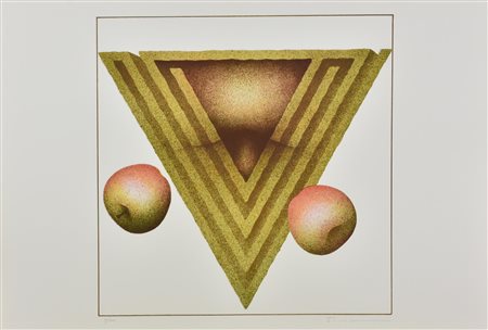 Vanni Viviani LABIRINTO A TRIANGOLO litografia su carta, cm 50x70; es. 4/100...