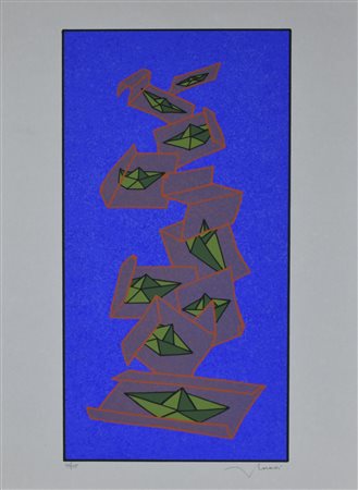 Francesco Casorati SENZA TITOLO serigrafia su carta, cm 70x50; es. 99/125 firma