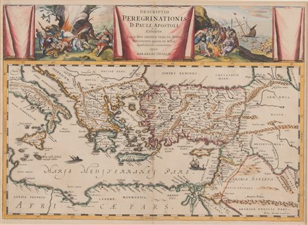 Lotto composto da due mappe marittime. Stampa calcografica con interventi ad...