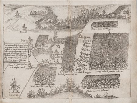 Lotto composto da tre illustrazioni militari. Stampa calcografica....