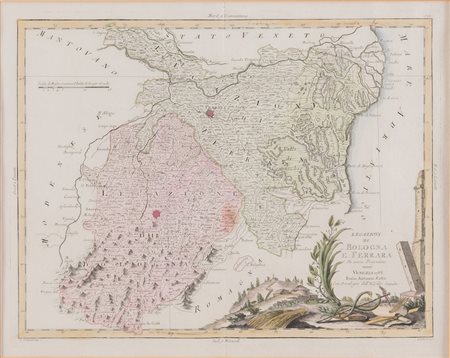 Lotto composto da due mappe. Stampa calcografica di cui una con interventi ad...