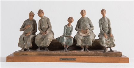 CLETO TOMBA (Castel San Pietro Terme 1898 - Bologna 1987) "Nell'ospizio"....