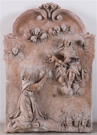 ANGELO GABRIELLO PIO' (Bologna 1690-1770), attr. "San Francesco con la...