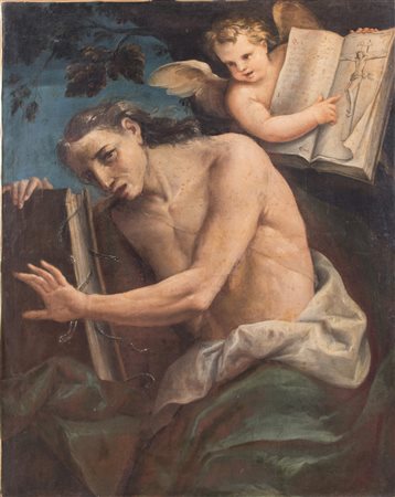 Maestro lombardo/veneto del XVIII secolo. "Il falso profeta". Olio su tela....