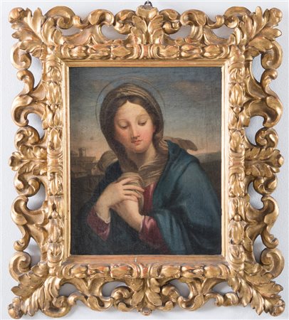 Maestro romano della fine del XVII secolo - inizi del XVIII secolo. “Madonna...
