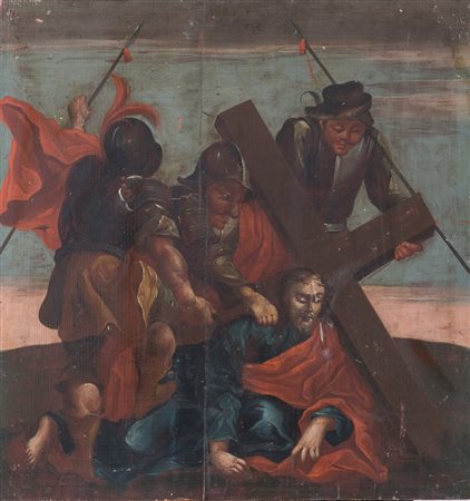 Maestro ferrarese dell’inizio del XVII secolo "Nona stazione della Via...