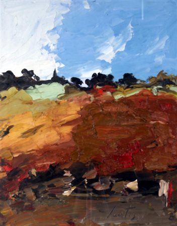 SCATIZZI SERGIO (Gragnano 1918 - Firenze 2009) "Paesaggio" Olio su tela cm....
