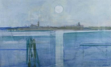 PIZZINATO ARMANDO (Maniago 1910 - Pordenone 2004) "Paesaggio" 1973 Olio su...