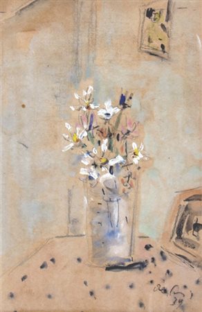 DE PISIS FILIPPO (Ferrara 1896 - Milano 1956) "Vaso di fiori" 1939 ca....
