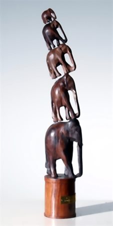 MONDINO ALDO (Torino 1938 - Torino 2005) "Sculturina un corno" 1994 Multiplo...