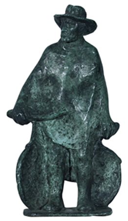 MOTTI GIUSEPPE (Arena Po' 1908 - Milano 1988) "Figura" Fusione in bronzo cm....