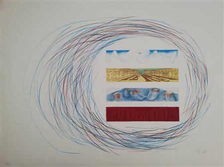 Mario Ceroli, "Aria Terra Acqua Fuoco", anni '90