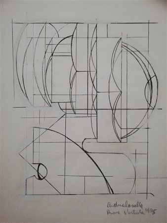 Andrea Cascella,  "Progetto", 1975