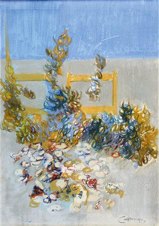 Giancarlo Cazzaniga, "Natura morta", anni 80