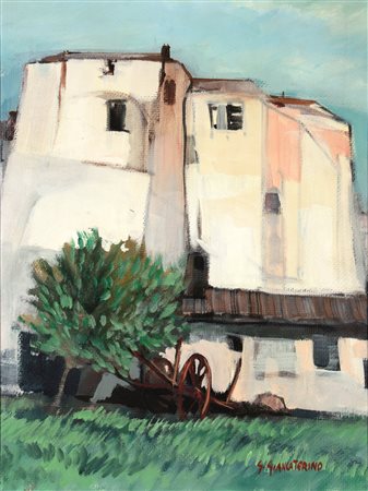 Guido Giancaterino, "l carretto, l’albero e la casa", 1975