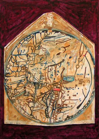 Tonino Caputo, "Mappa Mundi di Chereford", 2019