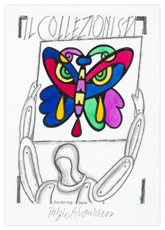 BRUNO CHERSICLA (1937-2013) E PABLO ECHAURREN (1951) - Il collezionista, 2003