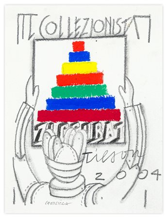 BRUNO CHERSICLA (1937-2013) E JOE TILSON (1928) - Il collezionista, 2004