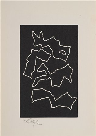 Hans Arp "Senza titolo" 
acquaforte
cm 29,5x21,3 (foglio)
Firmato in basso a sin