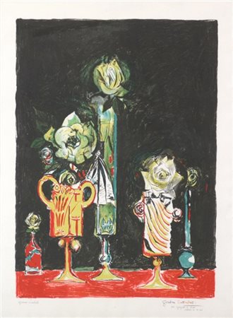 Graham Sutherland "Senza titolo" 1966
litografia a colori
cm 75x56
Firmata, data