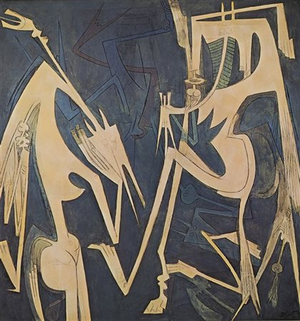 Wifredo Lam "Senza titolo" 
litografia a colori
cm 74x70
Firmata e numerata 20/1