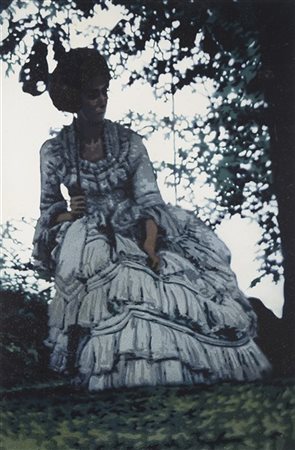 John Clem Clarke "The Swing" 1971
acrilico su tela
cm 183x122
Firmato, titolato