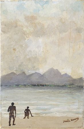 Noel Coward "Senza titolo" 
olio su tela
cm 23x15
Firmato in basso a destra

Pro