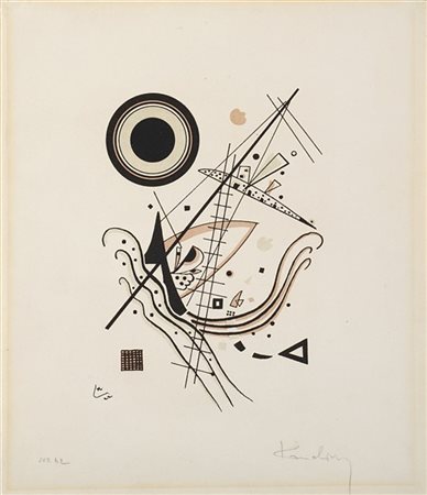 Wassily Kandinsky "Blau" 1922
litografia a colori
immagine cm 21x14;
foglio cm 3