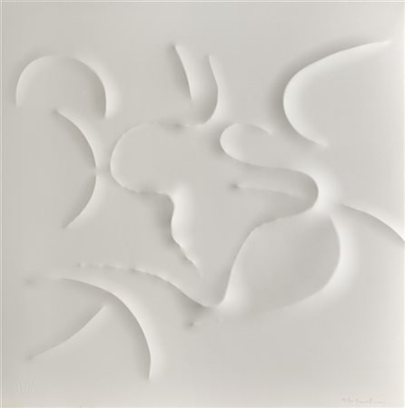 Agostino Bonalumi "Bianco" 
cartoncino estroflesso
cm 60x60
Firmato in basso a d