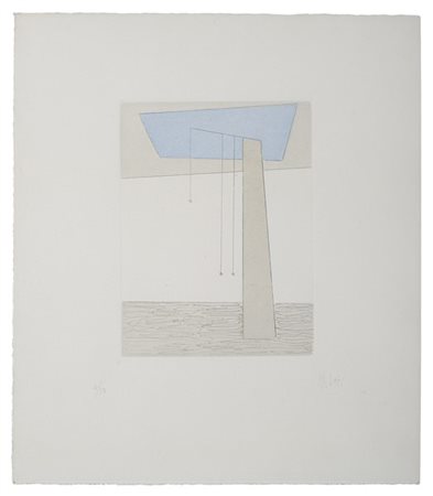 Fausto Melotti "Tre studi per Divagando" 
tre acqueforti e acquetinte
lastra cm