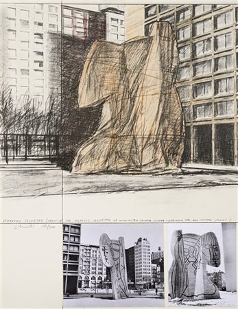 Christo "Wrapped Sylvette - Project for Picasso's Sylvette at Washington Square