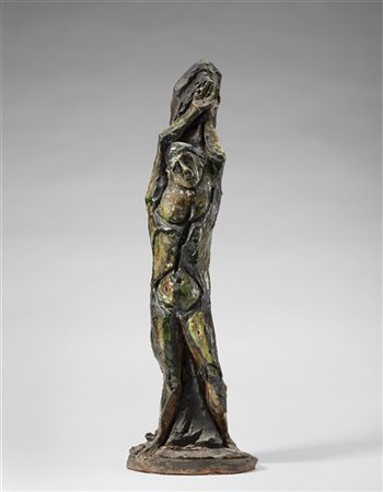 Agenore Fabbri "San Sebastiano" 1946
terracotta policroma
cm 48x10x10
Firmata

P