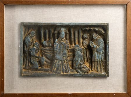 Luciano Minguzzi "La consacrazione dell'altare maggiore" 1950
bronzo
cm 21x34x4