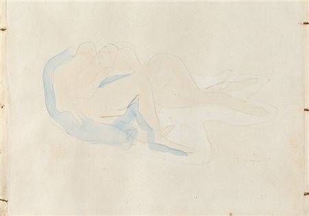 Lucio Fontana "Amanti" 1932
tecnica mista su carta
cm 19,1x26,6
Firmata e datata