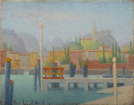 Antonio Calderara "Paesaggio" 1947
olio su tavola
cm 14x18
Firmato in basso a si