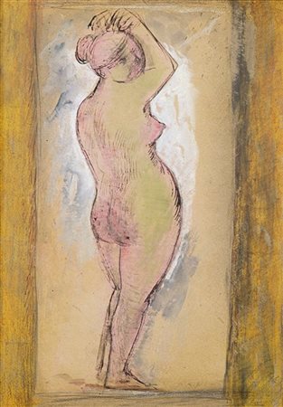 Marino Marini "Petite Pomone" 1943
tempera e inchiostro su cartoncino
cm 40x30
F