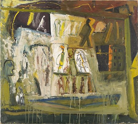 Mario Sironi "Composizione" 1953-54 circa
olio su tela
cm 90x100

Provenienza
Co