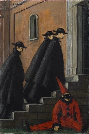 Gianfilippo Usellini "Senza titolo" 1953
olio su tela
cm 30x20
Firmato e datato