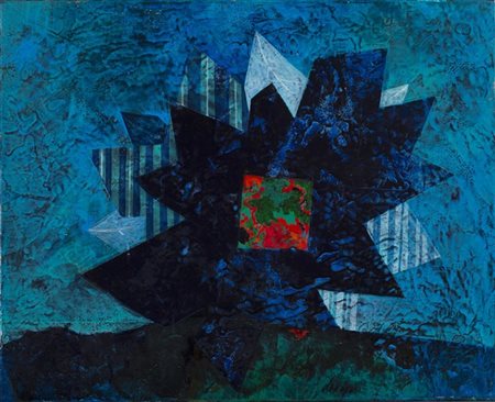 Gianni Dova "Vaso in fiore" 1974
olio su tela
cm 33x41
Firmato in basso al centr