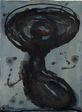 Enrico Baj "Forma" 1951
smalto e tecnica mista su tela
cm 40x30
Firmato in basso