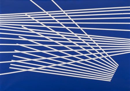 Orazio Bacci "Dimensione modulare spaziale DMS 357" 1966
acrilico su tela
cm 70x