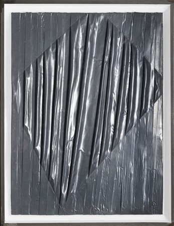 Umberto Mariani "La forma celata" 1991
piombo e acrilico su tavola
cm 80x60
Firm