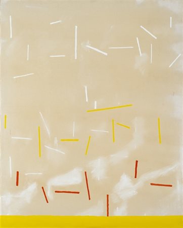 Valentino Vago "M.C.10" 1968
olio su tela
cm 81x65
Firmato e datato 68 al retro