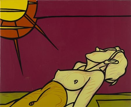 Valerio Adami "Tramonto" 1990
acrilico su tela
cm 50x60
Firmato e titolato al re