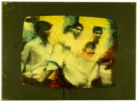 Mario Schifano "Senza titolo" 1977
smalto su tela emulsionata e perspex
cm 81x11