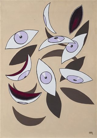 Maurice Henry "Vues" 1927/1969
tecnica mista su tela
cm 70x50
Firmato, titolato