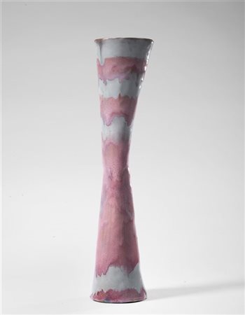 Fausto Melotti "Vaso" 1952 circa
ceramica smaltata policroma
cm 35x8
Firmata "Me