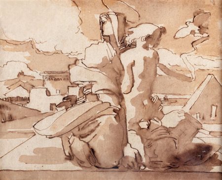 Fortunato  Duranti (Montefortino 1787-1863)  - Madonna con Angelo