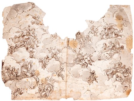 Luca Giordano (Napoli 1634 –  1705) - Gloria celeste