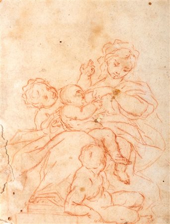 Scuola romana, seconda metà del secolo XVII - Carità